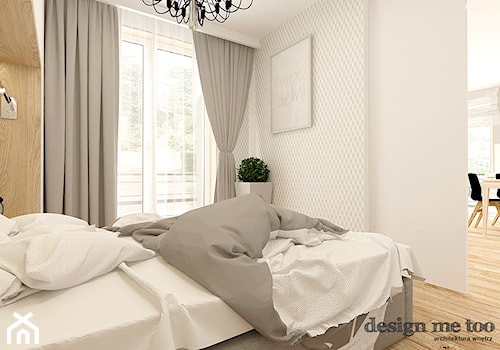 APARTAMENT W RUMI - Mała biała sypialnia, styl nowoczesny - zdjęcie od design me too