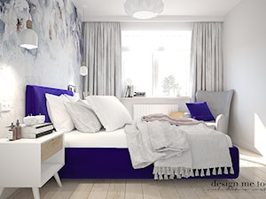 KOBIECE MIESZKANIE NA WYNAJEM - Mała biała sypialnia, styl glamour - zdjęcie od design me too