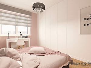 NOWOCZESNE MIESZKANIE NA MOKOTOWIE - Średnia szara z biurkiem sypialnia, styl nowoczesny - zdjęcie od design me too