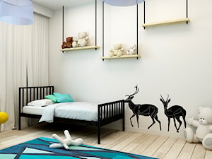 Mieszkanie Rembertów 80 m2 - Średni beżowy pokój dziecka dla dziecka dla chłopca dla dziewczynki, styl skandynawski - zdjęcie od design me too