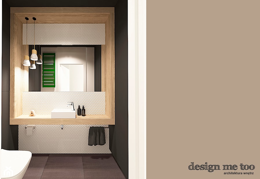 NOWOCZESNY APARTAMENT W PRUSZKOWIE - Mała łazienka, styl nowoczesny - zdjęcie od design me too