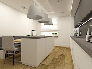 Nowoczesna kuchnia w apartamencie w Tomaszowie Mazowieckim - zdjęcie od design me too