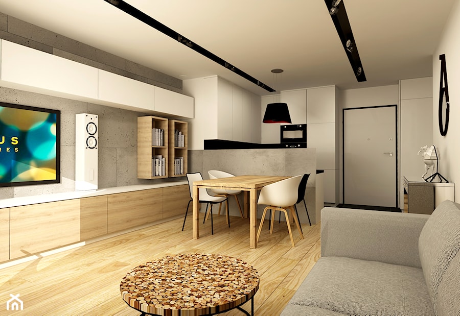 WORONICZA QBIK - Salon, styl minimalistyczny - zdjęcie od design me too