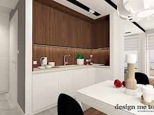 NOWOCZESNE MIĘDZYZDROJE - Średnia otwarta z salonem kuchnia w kształcie litery l, styl nowoczesny - zdjęcie od design me too