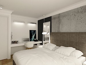 Nowoczesna sypialnia w apartamencie w Tomaszowie Mazowieckim - zdjęcie od design me too
