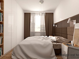 GRAZIOSO APARTAMENTY - Średnia biała brązowa sypialnia, styl nowoczesny - zdjęcie od design me too