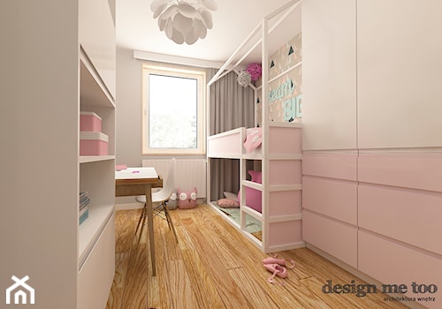 APARTAMENT W RUMI - Średni szary pokój dziecka dla dziecka dla dziewczynki, styl skandynawski - zdjęcie od design me too