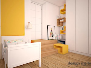 DOM W LESZNOWOLI - Średni biały żółty pokój dziecka dla dziecka dla chłopca dla dziewczynki, styl nowoczesny - zdjęcie od design me too