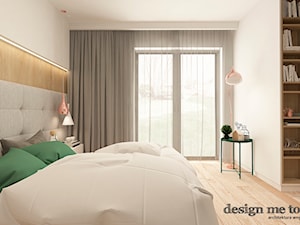 NOWOCZESNY DOM W GRODZISKU MAZOWIECKIM - Średnia biała sypialnia, styl nowoczesny - zdjęcie od design me too