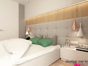 NOWOCZESNY DOM W GRODZISKU MAZOWIECKIM - Mała szara sypialnia, styl nowoczesny - zdjęcie od design me too
