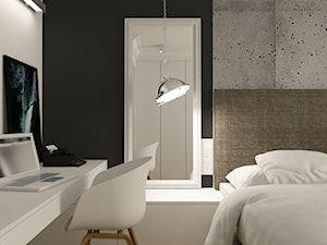 Nowoczesna sypialnia w apartamencie w Tomaszowie Mazowieckim - zdjęcie od design me too