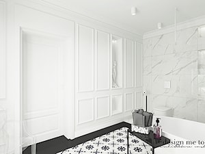 KLASYCZNA ŁAZIENKA - Średnia bez okna z punktowym oświetleniem łazienka, styl tradycyjny - zdjęcie od design me too