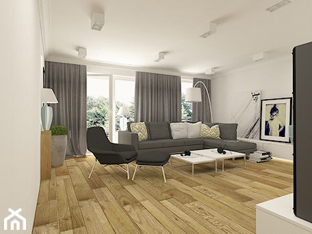 Aranżacje wnętrz - Salon: Nowoczesny salon w apartamencie w Tomaszowie Mazowieckim - design me too. Przeglądaj, dodawaj i zapisuj najlepsze zdjęcia, pomysły i inspiracje designerskie. W bazie mamy już prawie milion fotografii!