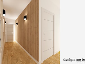 DOM W LESZNOWOLI - Duży beżowy biały hol / przedpokój, styl minimalistyczny - zdjęcie od design me too