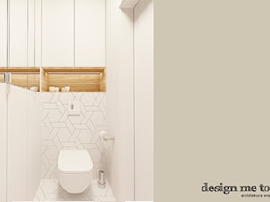 SKANDYNAWSKI URSYNÓW - Mała bez okna z lustrem łazienka, styl nowoczesny - zdjęcie od design me too