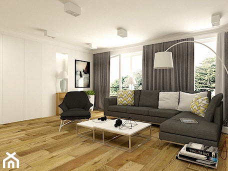 Aranżacje wnętrz - Salon: Nowoczesny salon w apartamencie w Tomaszowie Mazowieckim - design me too. Przeglądaj, dodawaj i zapisuj najlepsze zdjęcia, pomysły i inspiracje designerskie. W bazie mamy już prawie milion fotografii!