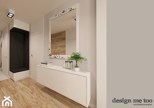 APARTAMENT W RUMI - Duży biały hol / przedpokój, styl nowoczesny - zdjęcie od design me too