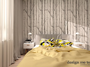 SZCZYPTA KOLORU NA SZCZĘŚLIWICACH - Mała biała sypialnia, styl nowoczesny - zdjęcie od design me too