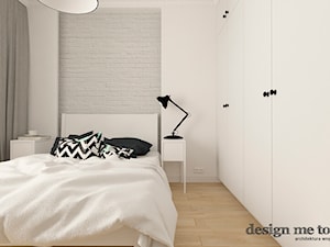 SKANDYNAWSKI KLIMAT NA POWIŚLU - Średnia biała sypialnia, styl skandynawski - zdjęcie od design me too