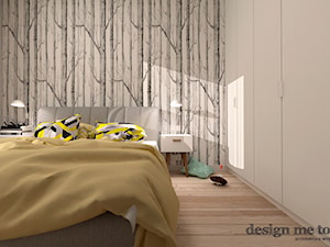 SZCZYPTA KOLORU NA SZCZĘŚLIWICACH - Średnia biała sypialnia, styl nowoczesny - zdjęcie od design me too