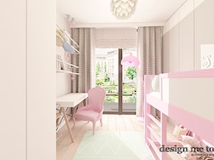 NOWOCZESNY APARTAMENT NA WILANOWIE - Mały szary pokój dziecka dla dziecka dla dziewczynki, styl nowoczesny - zdjęcie od design me too