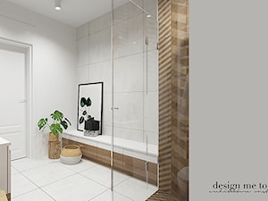 SKANOYNAWSKO - INDUSTRIALNY KLIMAT - Mała bez okna z punktowym oświetleniem łazienka, styl skandynawski - zdjęcie od design me too