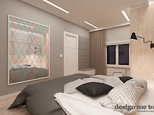 DOM W JÓZEFOSŁAWIU - Średnia szara sypialnia, styl nowoczesny - zdjęcie od design me too