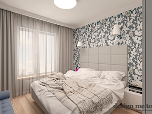 KAWAŁEK NIEBA NA WILANOWIE - Mała beżowa biała szara sypialnia, styl nowoczesny - zdjęcie od design me too