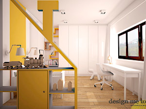 DOM W LESZNOWOLI - Średni biały żółty pokój dziecka dla dziecka dla chłopca, styl nowoczesny - zdjęcie od design me too