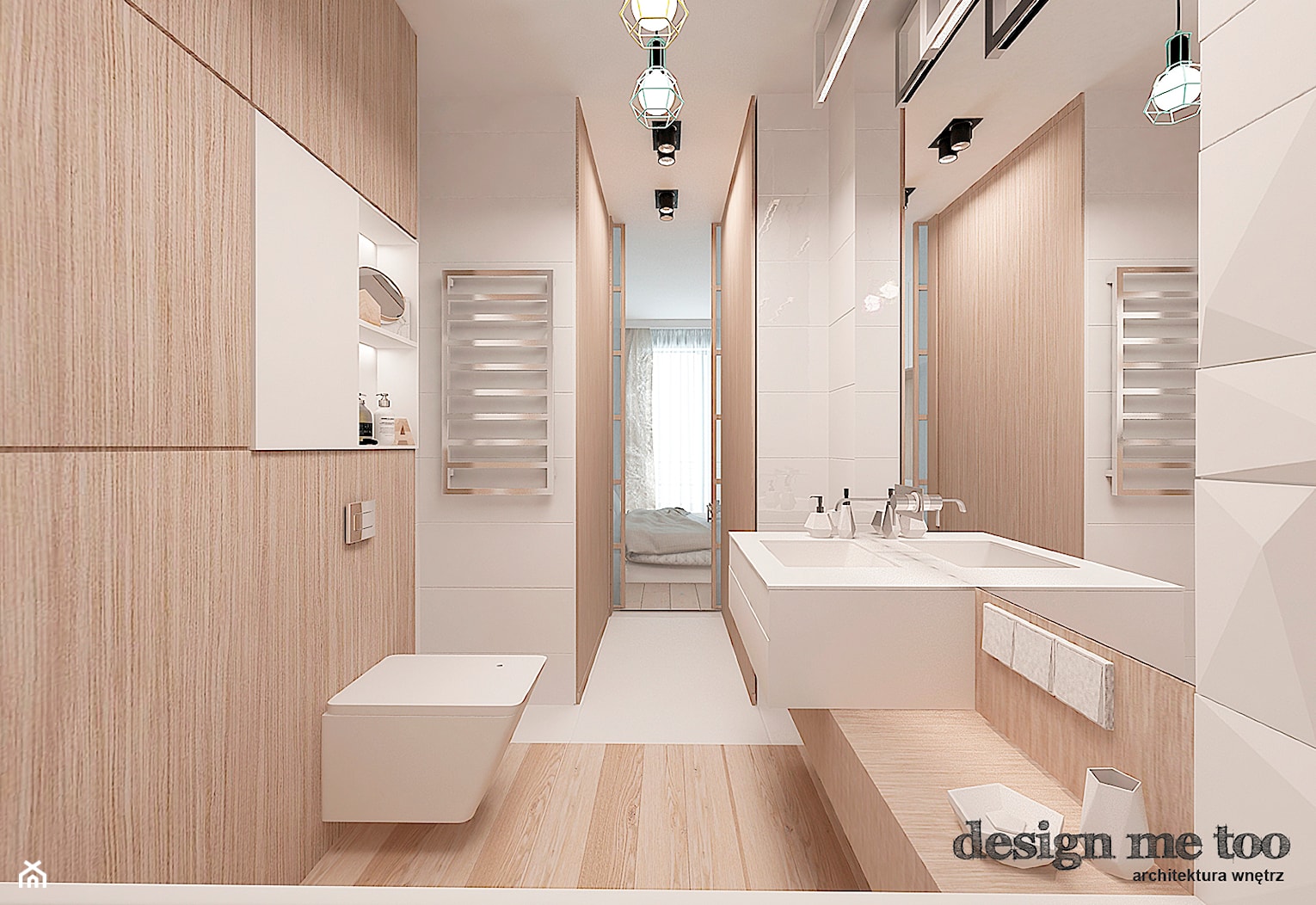 NOWOCZESNY APARTAMENT NA WILANOWIE - Średnia łazienka, styl nowoczesny - zdjęcie od design me too - Homebook
