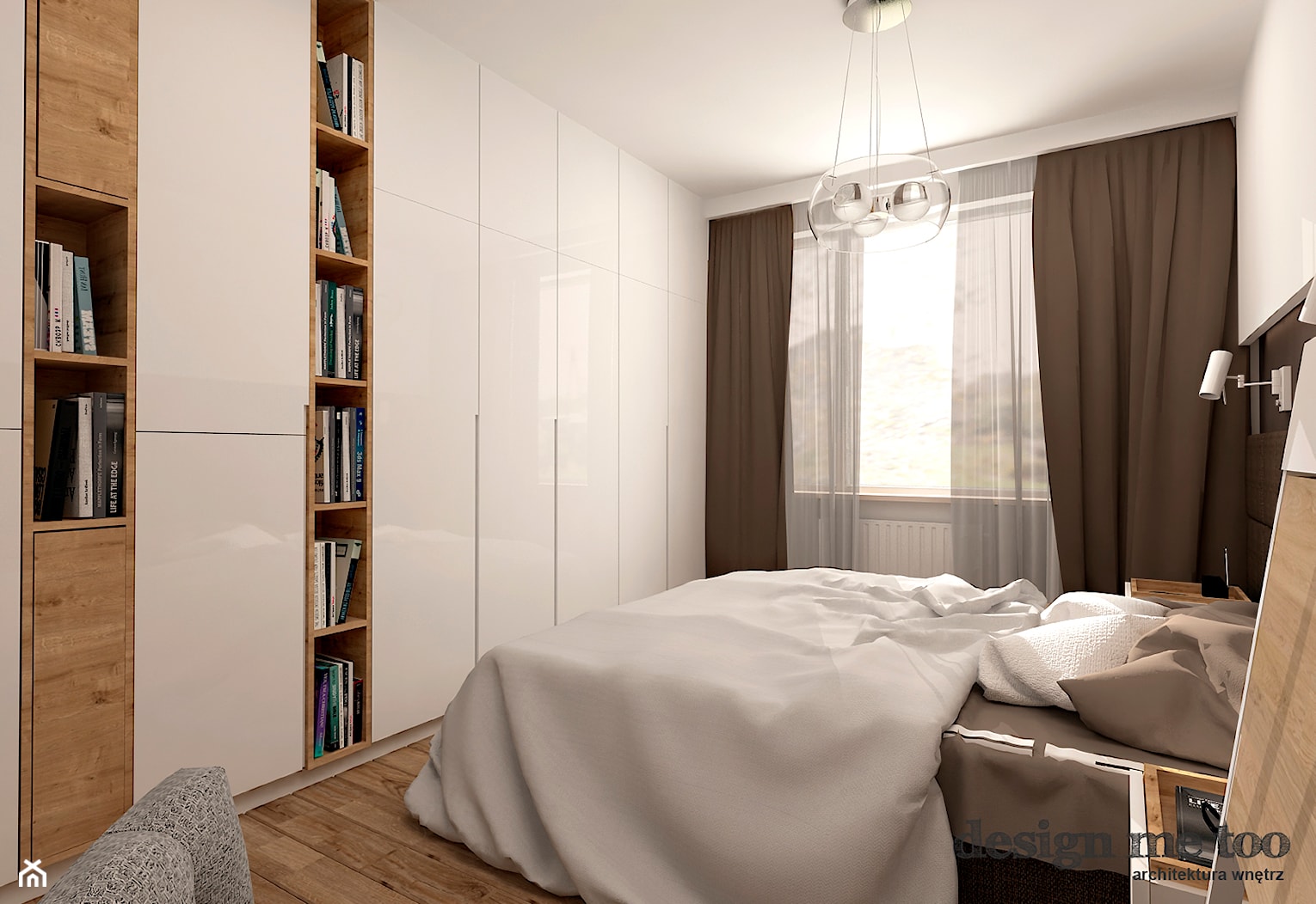 GRAZIOSO APARTAMENTY - Średnia biała sypialnia, styl nowoczesny - zdjęcie od design me too - Homebook