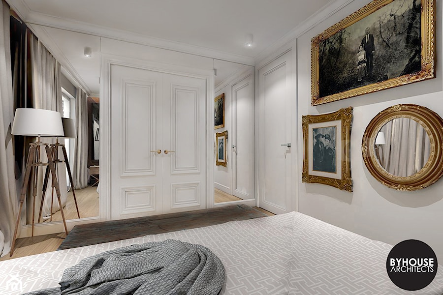 kolorLOVE - Średnia biała sypialnia, styl nowoczesny - zdjęcie od BYHOUSE ARCHITECTS