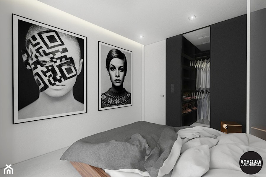 nowoczesnyMINIMALIZM - Sypialnia, styl nowoczesny - zdjęcie od BYHOUSE ARCHITECTS