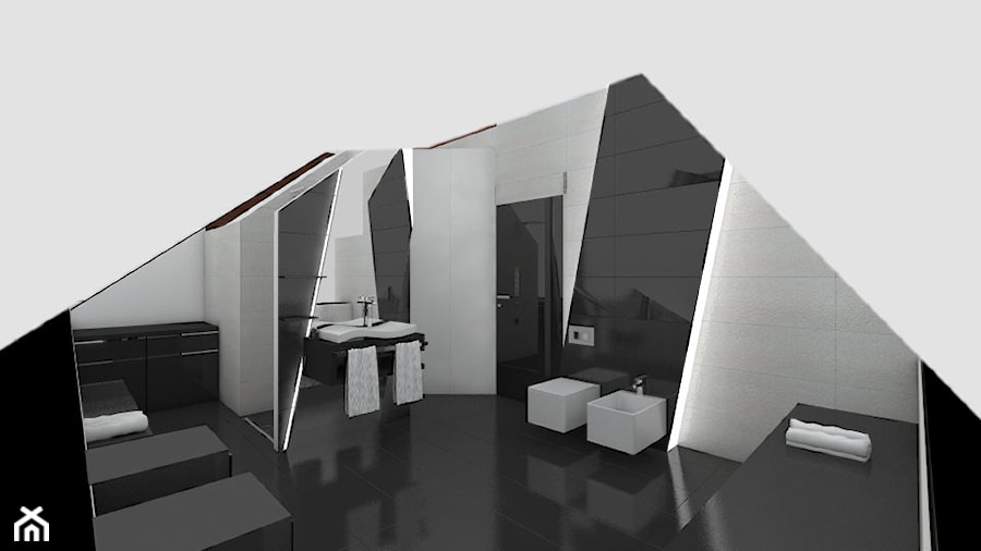 Biały dom w Kostomlotach - zdjęcie od Evolution Design