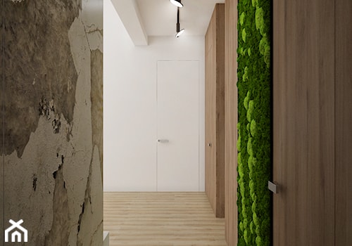 Korytarz z zieloną ścianą - zdjęcie od Nevi Studio