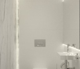 Toaleta 3 wersje - Łazienka - zdjęcie od Będkowska Studio