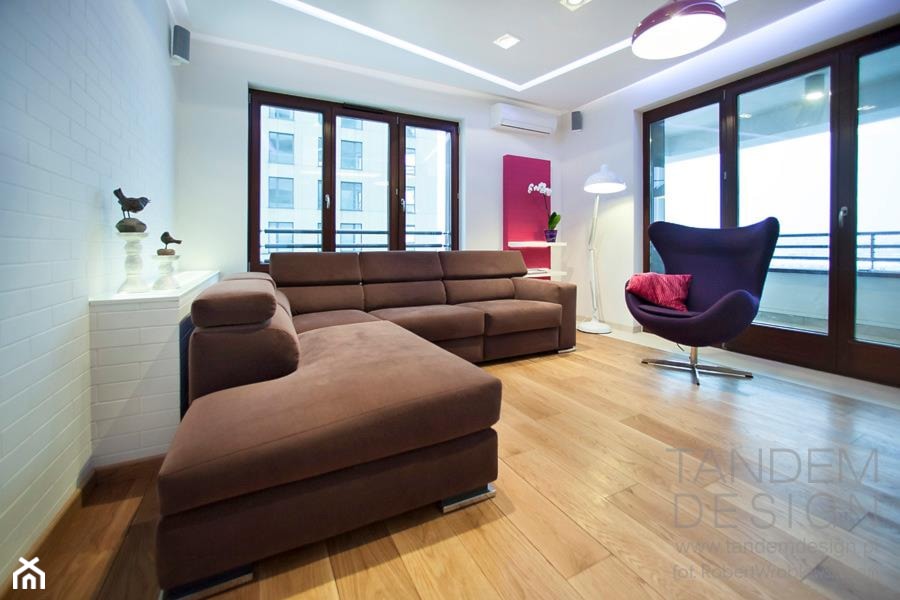 Apartament Murano - Salon, styl nowoczesny - zdjęcie od Tandem Design