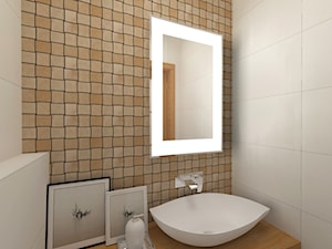 Projekt toaletay za mozaiką- wizualizacja - zdjęcie od Tandem Design