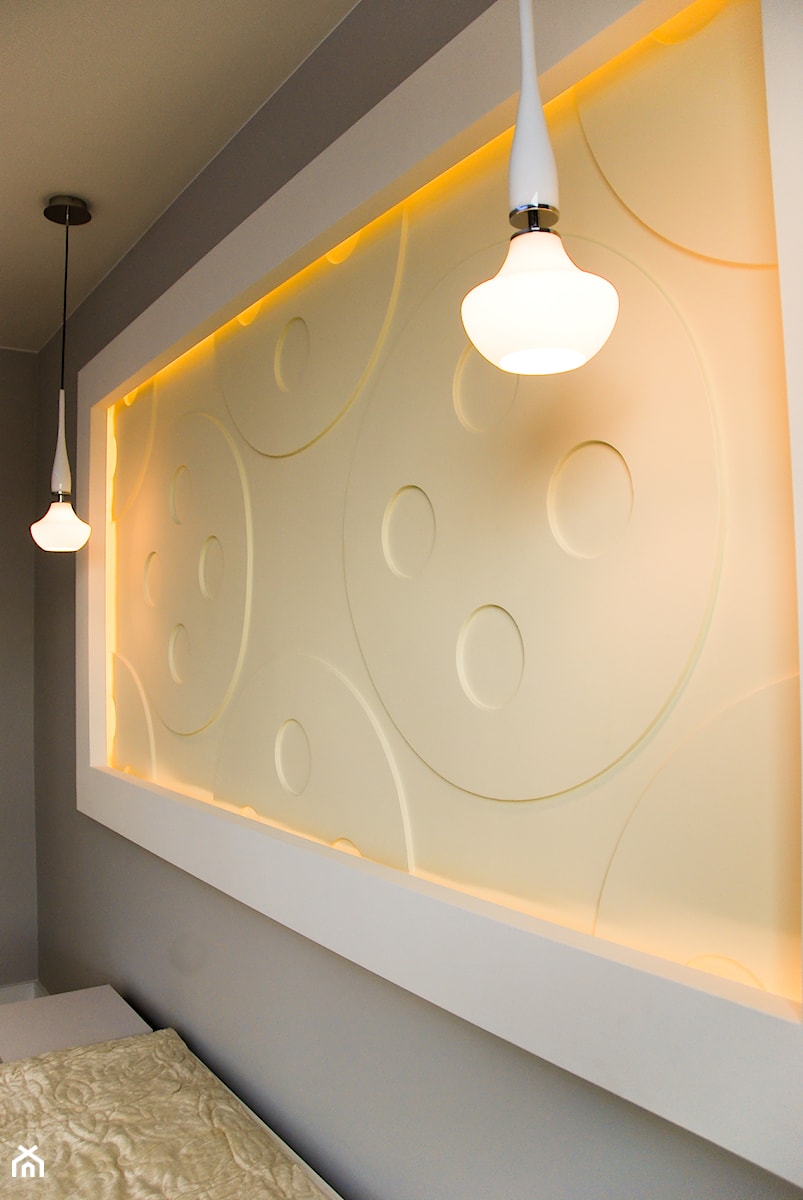 APARTAMENT NA SASKIEJ KĘPIE - Sypialnia, styl minimalistyczny - zdjęcie od YNOX Projektowanie i Aranżacje wnętrz Marlena i Robert Kościółek