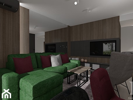 Aranżacje wnętrz - Salon: APARTAMENT W MĘSKIM STYLU - Salon, styl nowoczesny - DALMIKO DESIGN Pracownia Projektowa. Przeglądaj, dodawaj i zapisuj najlepsze zdjęcia, pomysły i inspiracje designerskie. W bazie mamy już prawie milion fotografii!