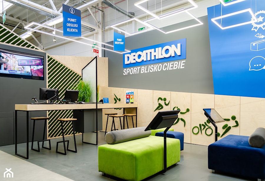 DECATHLON STREFA KLIENTA - Wnętrza publiczne, styl nowoczesny - zdjęcie od DALMIKO DESIGN Pracownia Projektowa