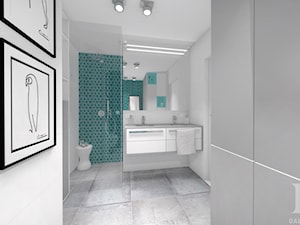 INDUSTRIALNE MIESZKANIE - Średnia łazienka, styl nowoczesny - zdjęcie od DALMIKO DESIGN Pracownia Projektowa