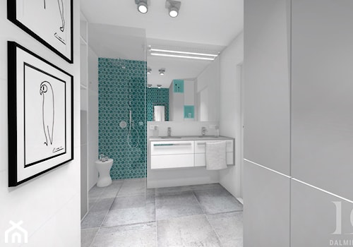 INDUSTRIALNE MIESZKANIE - Średnia łazienka, styl nowoczesny - zdjęcie od DALMIKO DESIGN Pracownia Projektowa