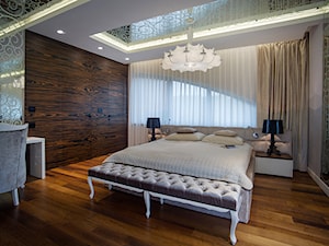 DOM NAD WISŁĄ - Średnia sypialnia, styl glamour - zdjęcie od DALMIKO DESIGN Pracownia Projektowa