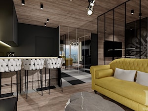 APARTAMENT Z PARZENICĄ ZAKOPANE - Salon, styl nowoczesny - zdjęcie od DALMIKO DESIGN Pracownia Projektowa