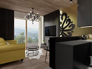 APARTAMENT Z PARZENICĄ ZAKOPANE - Salon, styl nowoczesny - zdjęcie od DALMIKO DESIGN Pracownia Projektowa