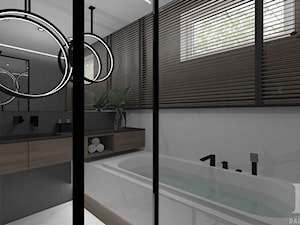 APARTAMENT W MĘSKIM STYLU - Łazienka, styl nowoczesny - zdjęcie od DALMIKO DESIGN Pracownia Projektowa