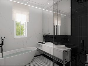 BLACK&WHITE - Łazienka, styl nowoczesny - zdjęcie od DALMIKO DESIGN Pracownia Projektowa