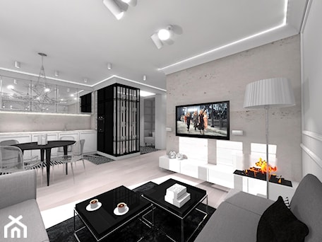 Aranżacje wnętrz - Salon: APARTAMENT W LUSTRACH - Salon, styl nowoczesny - DALMIKO DESIGN Pracownia Projektowa. Przeglądaj, dodawaj i zapisuj najlepsze zdjęcia, pomysły i inspiracje designerskie. W bazie mamy już prawie milion fotografii!