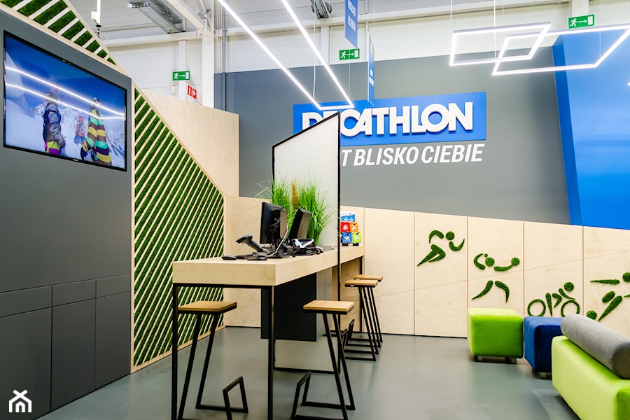 DECATHLON STREFA KLIENTA - Wnętrza publiczne, styl nowoczesny - zdjęcie od DALMIKO DESIGN Pracownia Projektowa